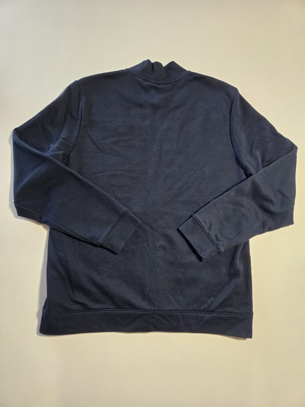 Perry Ellis Men Mixed Media Quilted Jacket Bomber Dark Sapphire Full Zip Size XL - Picture 2 of 8